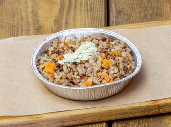 Гречка печеная с грибами