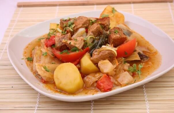 Домлома (тушеные овощи с мясом) Халяль