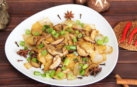 Картофель с грибами