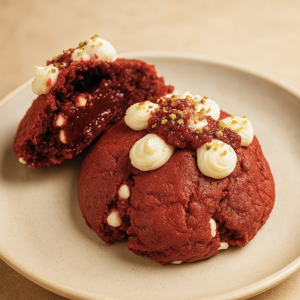 Cookies красный бархат с малиной