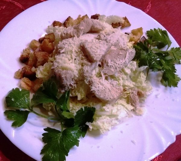 Салат «Цезарь» с курицей