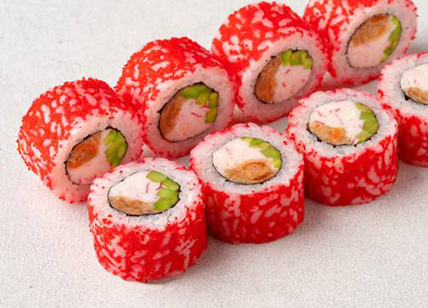 Ролл Калифорния с лососем терияки