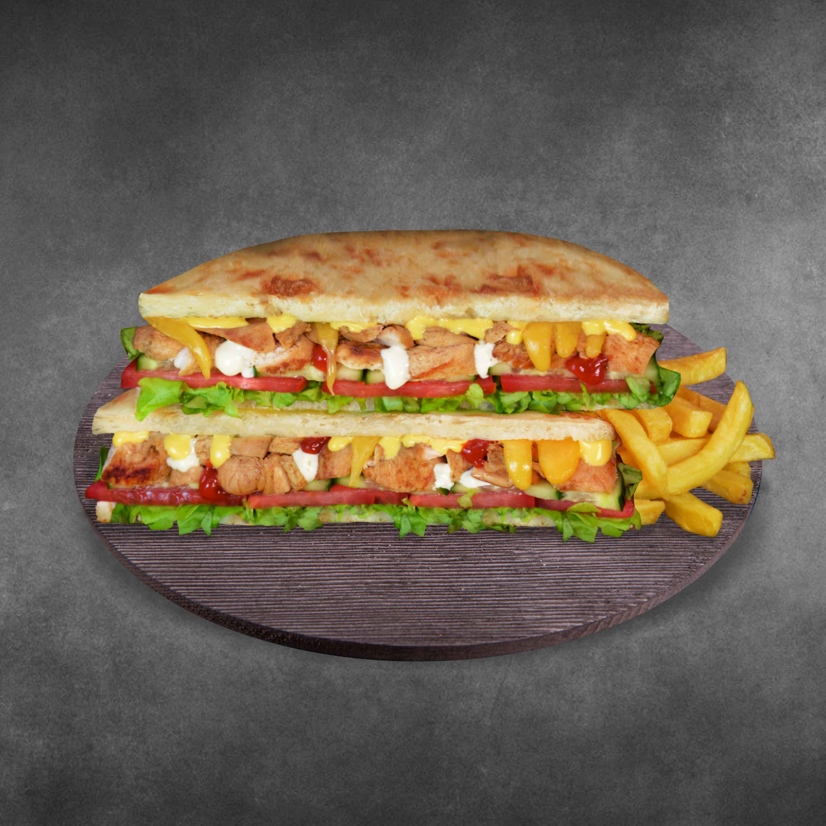 Скепасти с картофелем фри