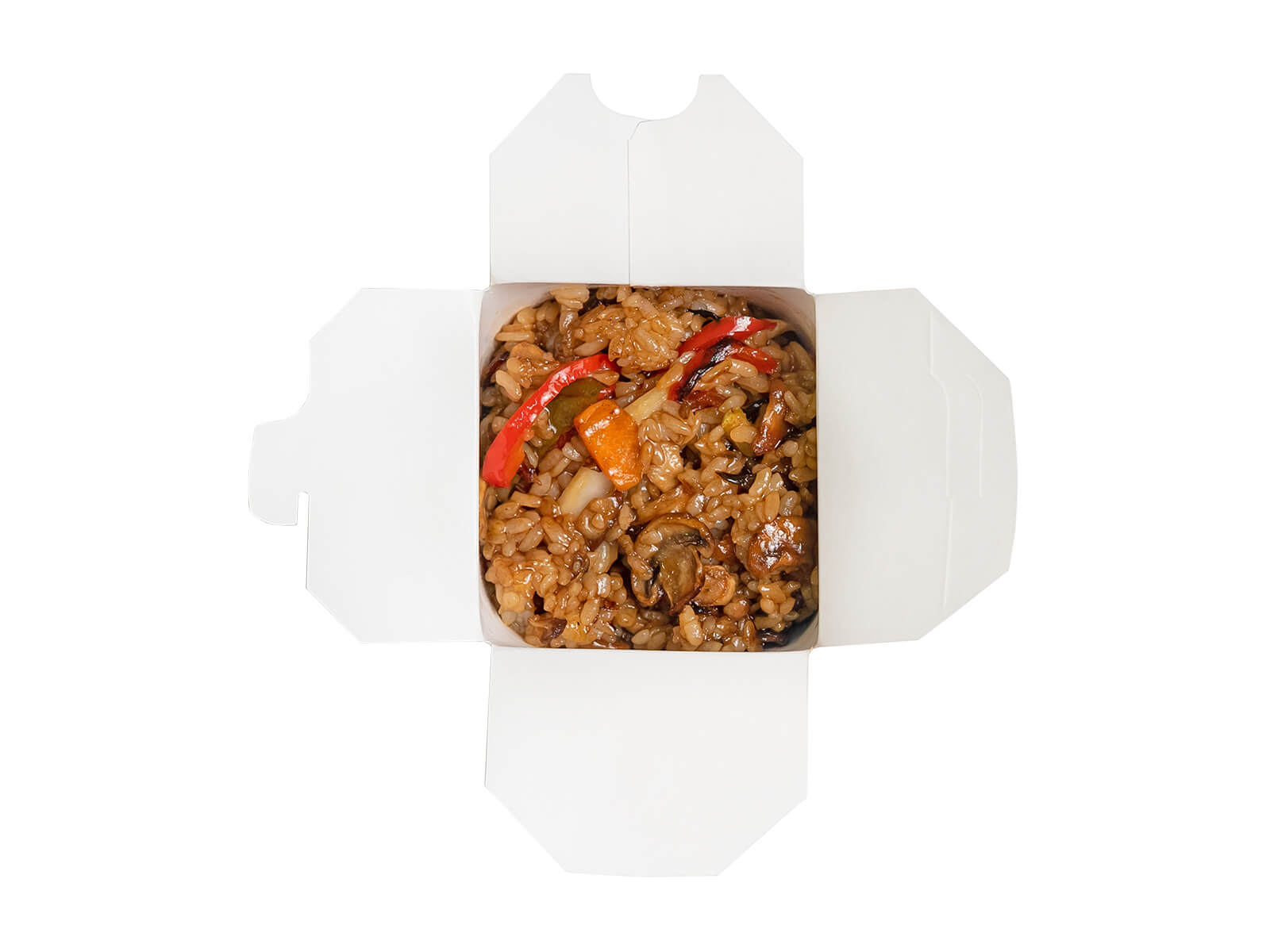 Вок Грибное ассорти с рисом