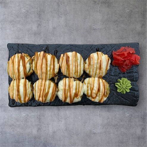 Запеченный ролл Цезарь с курицей