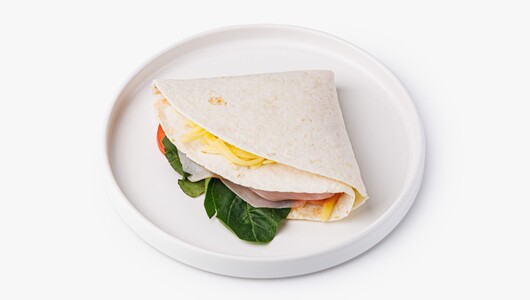 Тортилья с ветчиной и сыром, кафе