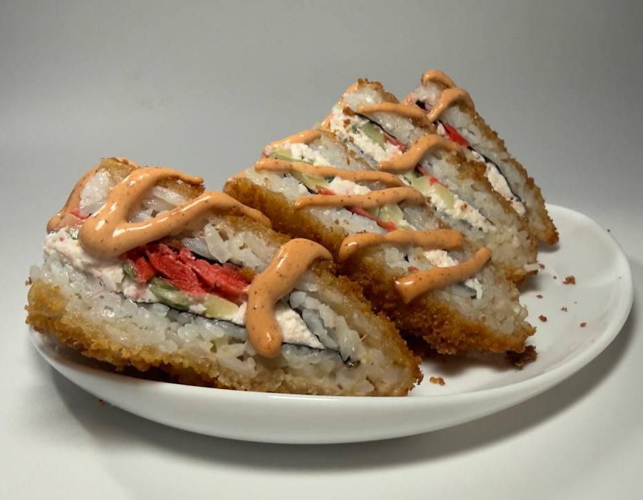 Ролл сэндвич краб-имбирь