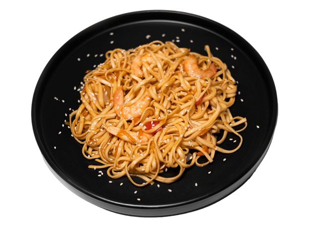 Wok с креветками