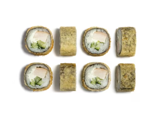 Жареный ролл с курицей