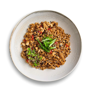 Тяхан с цыпленком