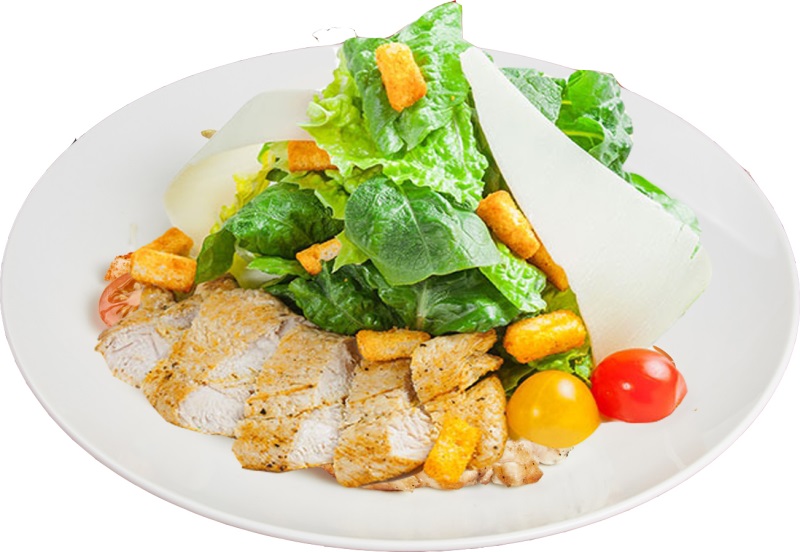 Салат Цезарь с курицей