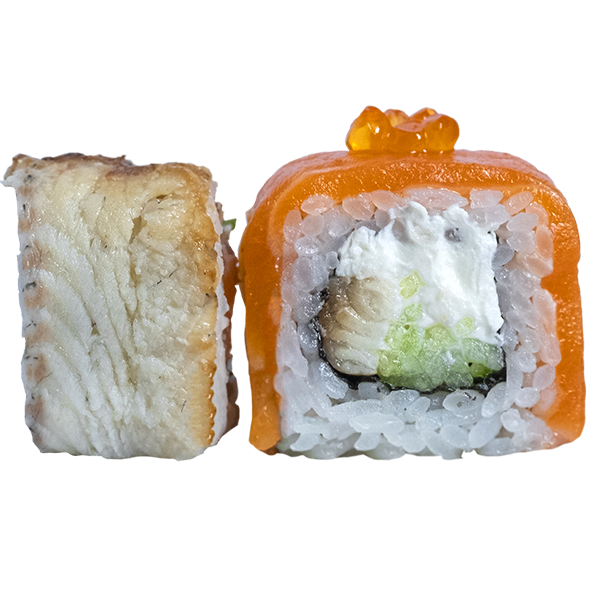 Дуэт лосось угорь