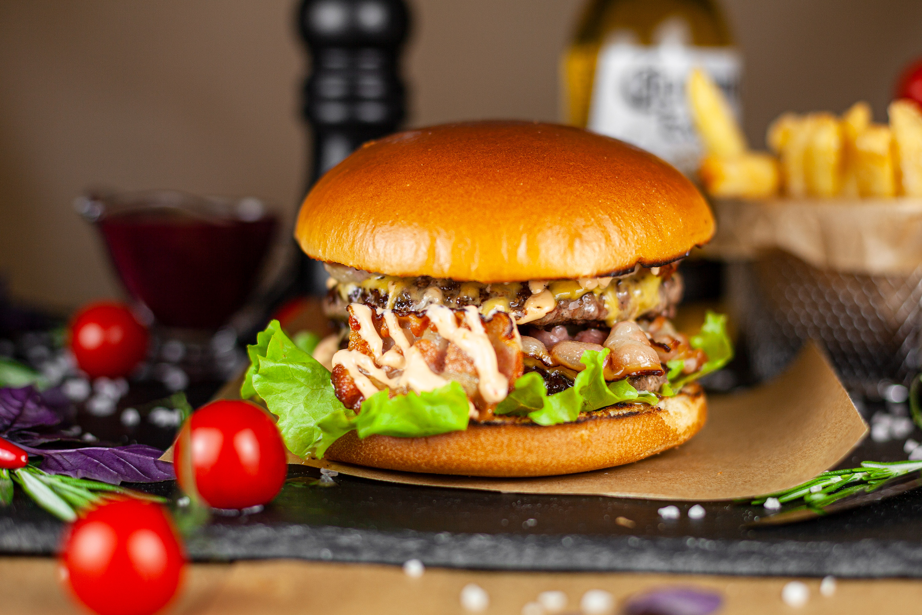 Бургер Гранд английский и фри