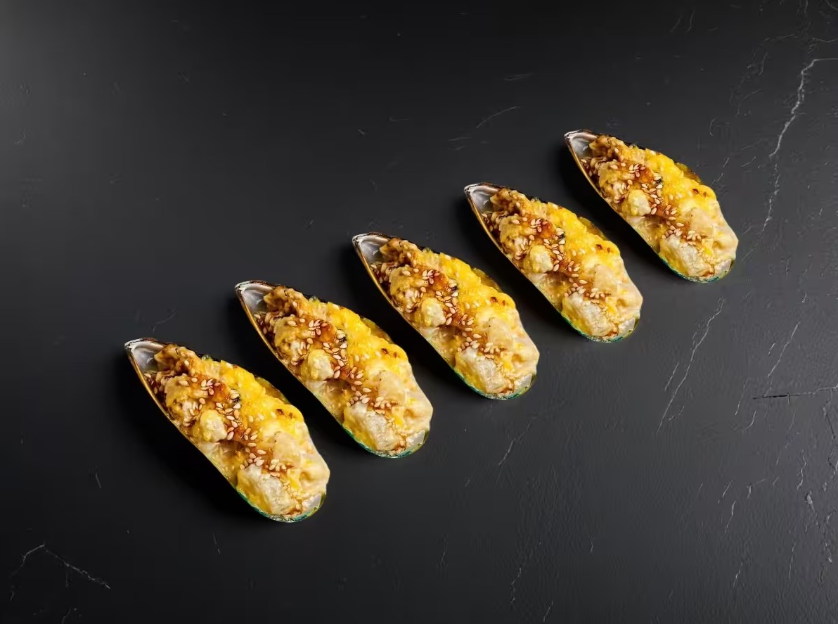 Мидии с гребешками чиззи