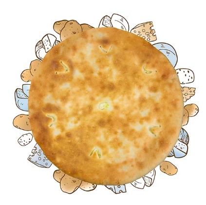 Пирог с картофелем и сыром