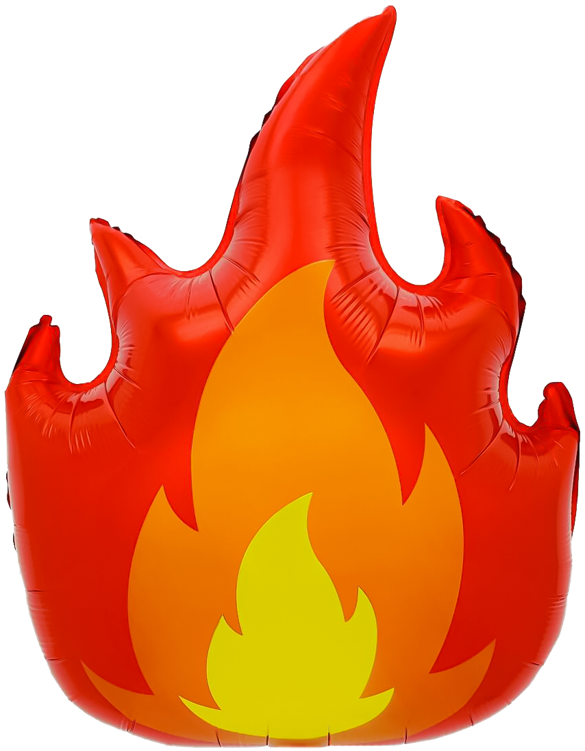 Шар (30''/76 см) Фигура, Пламя