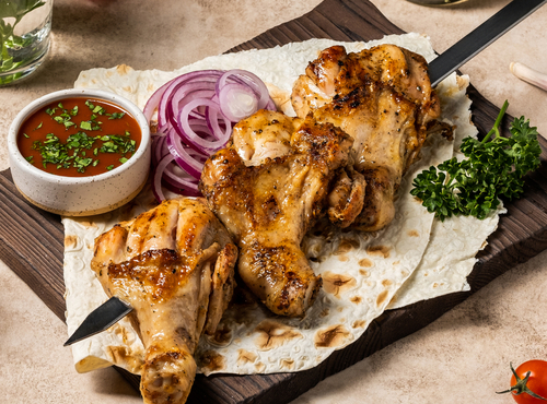 Шашлык из курицы (голень)