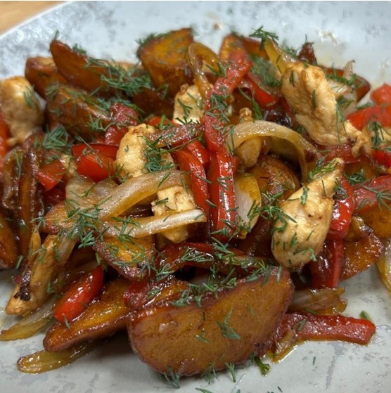 Жаркое с курицей