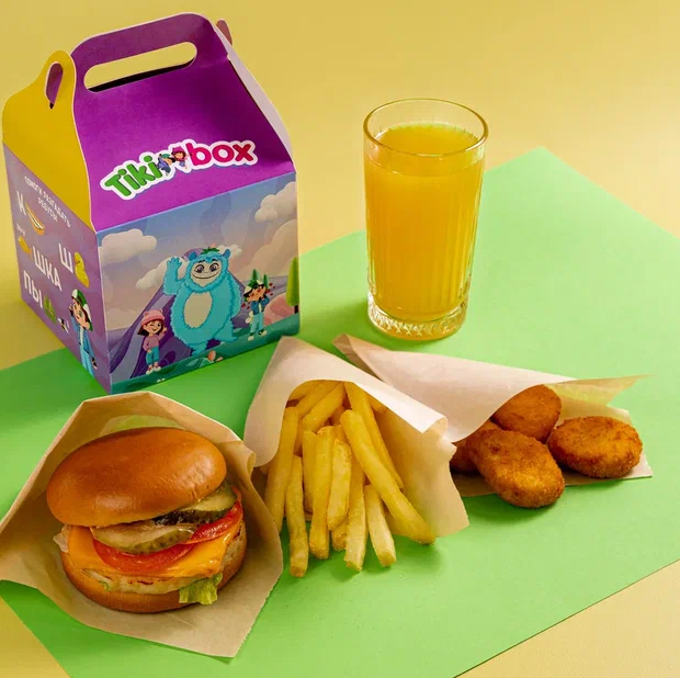 Тики Бокс 3 (чикенбургер,наггетсы,фри,соус,сок)
