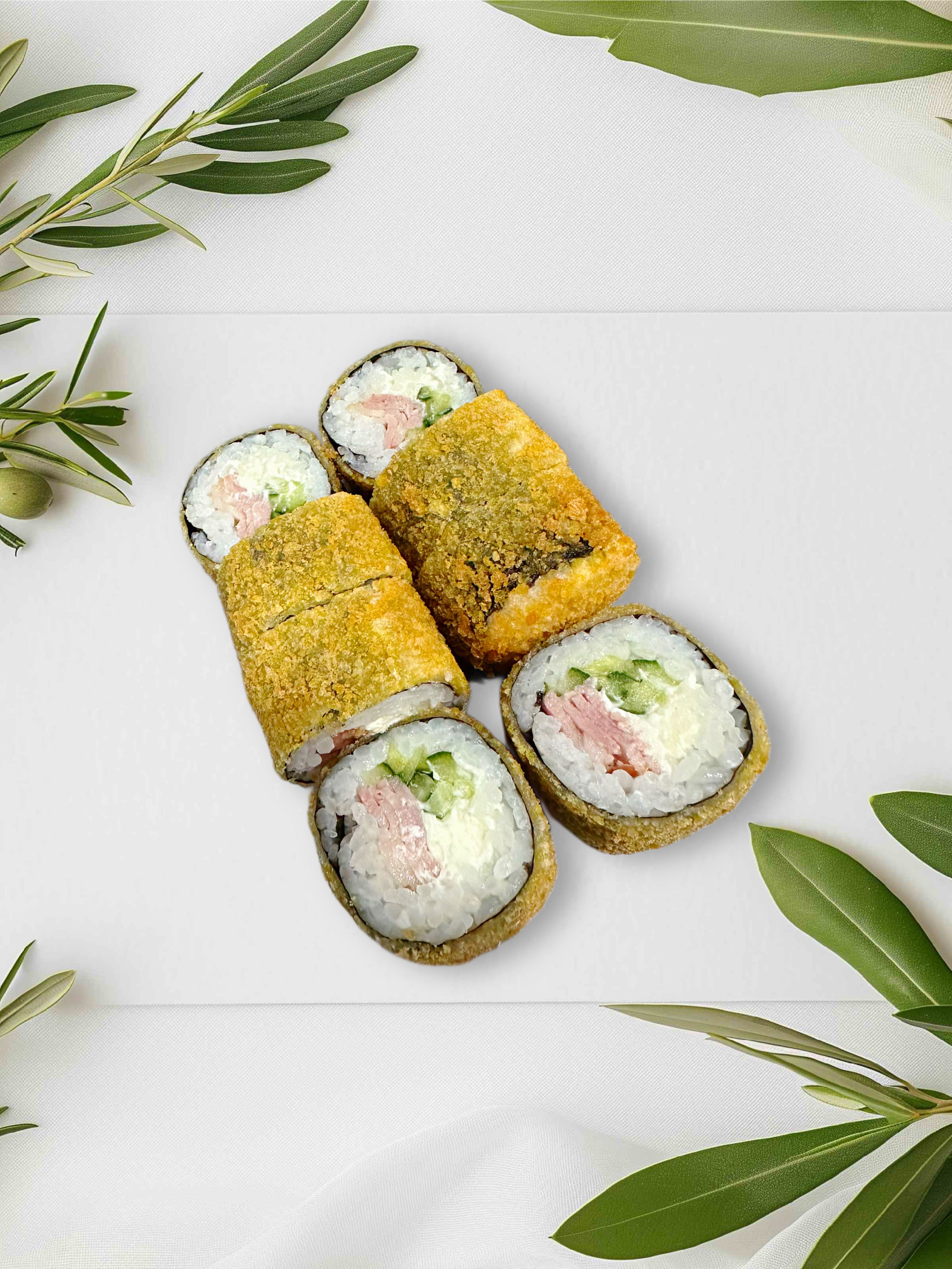 Горячий ролл с беконом