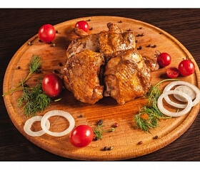 Шашлык из куриных бедрышек на углях