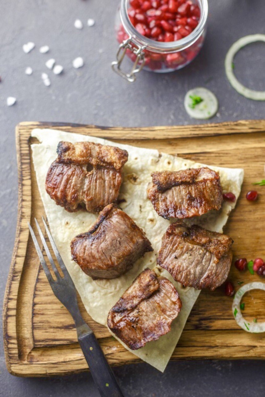 Шашлык из баранины "Яблочки"