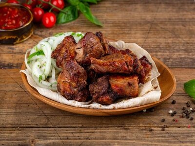 Шашлык из свиной шеи домашний