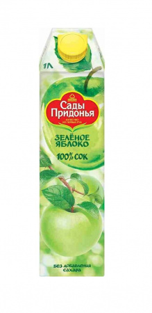 Сок яблочный 1л