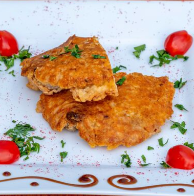 Курочка в сыре с зеленью