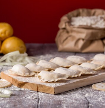 Вареники с картофелем замороженные 0,5 кг