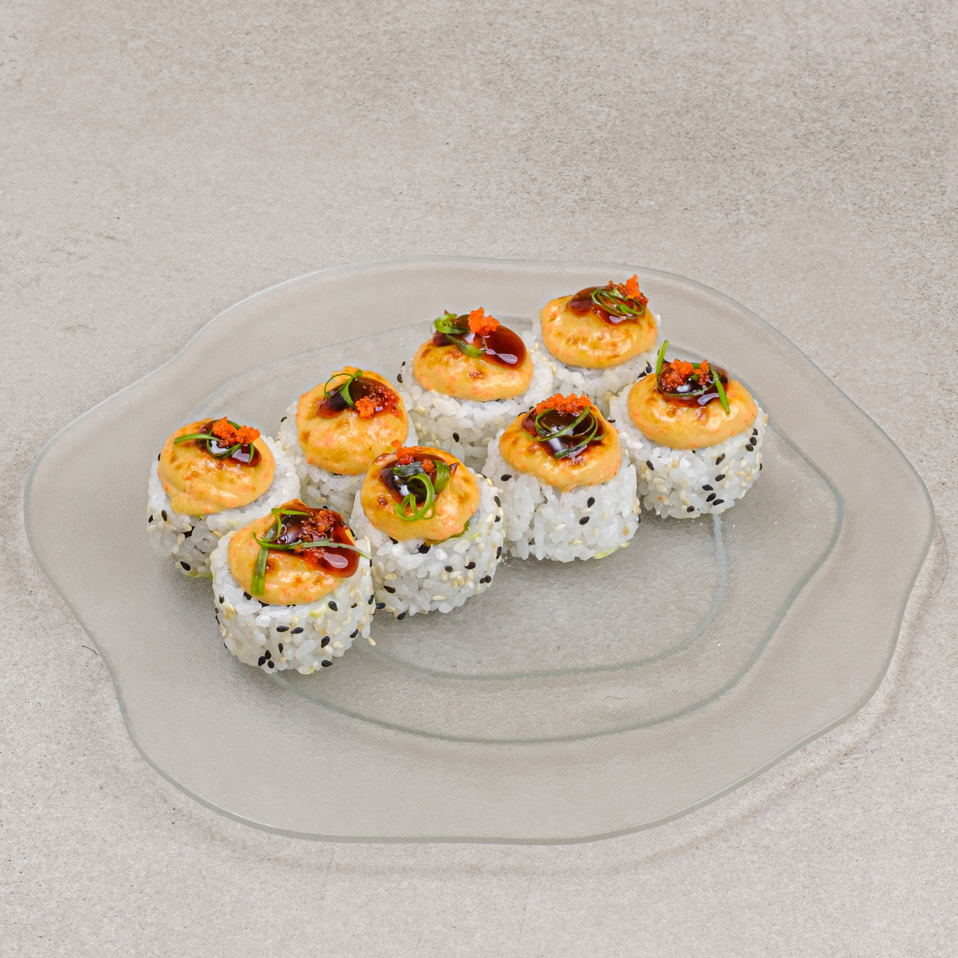 Запечённый лосось с яки соусом