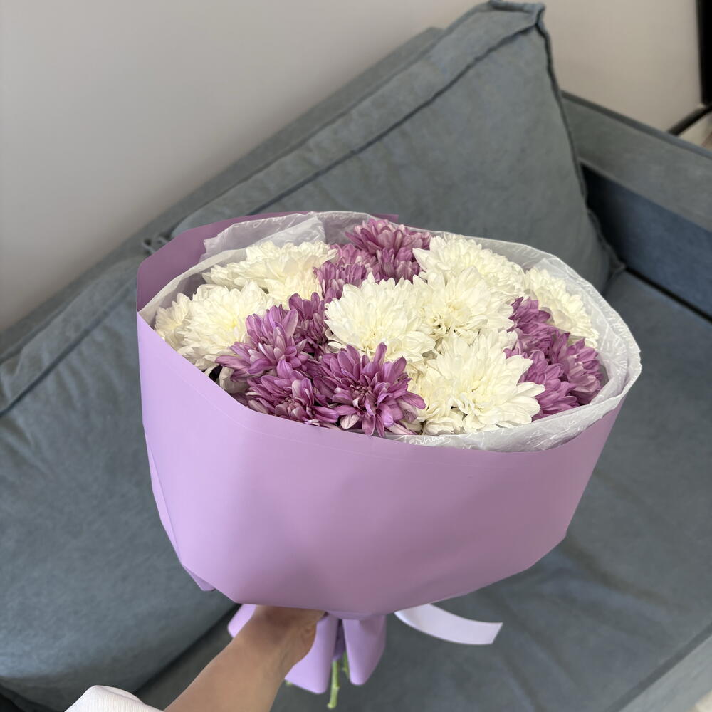 Букет из хризантем кустовых