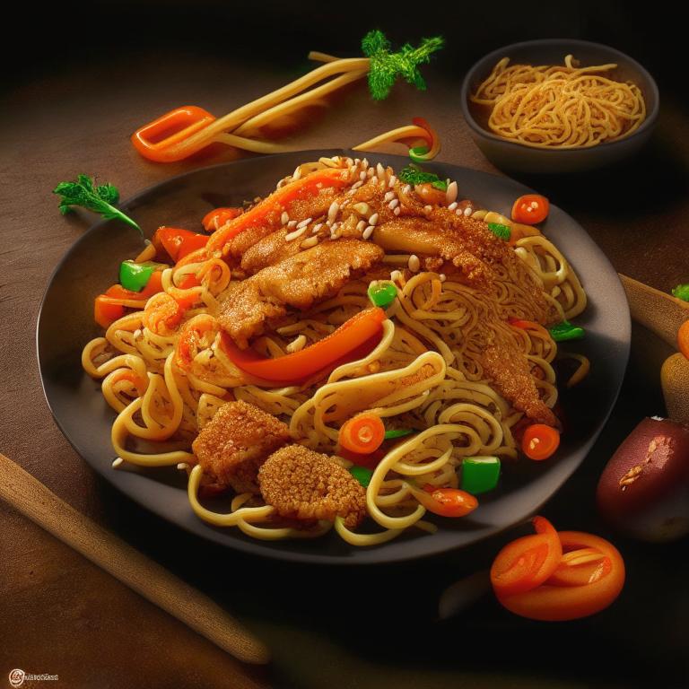 WOK Острый удон и огненный поросенок