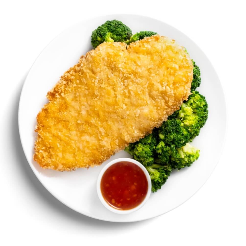 Куриный шницель с брокколи