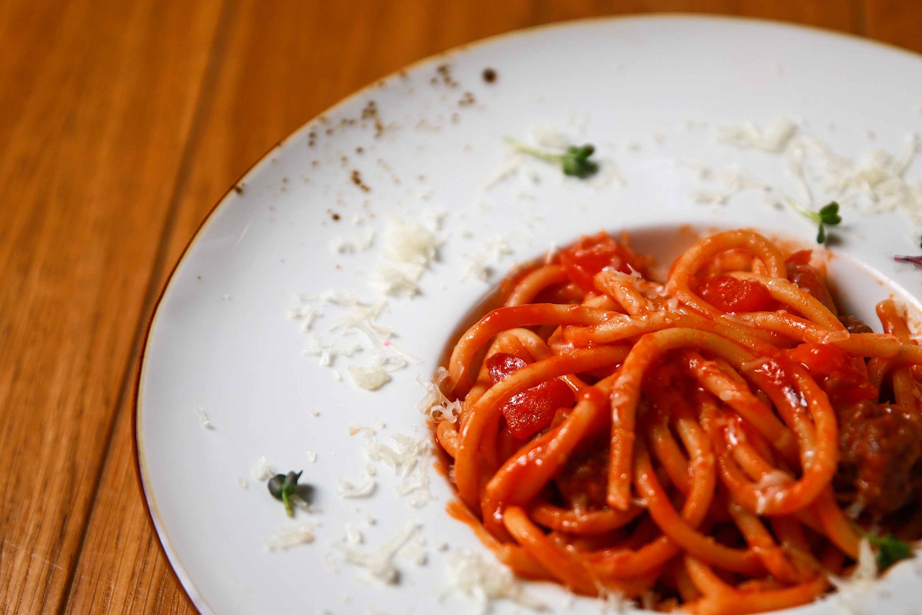 Паста с фрикадельками