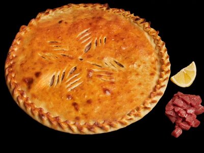 С мясом и капустой
