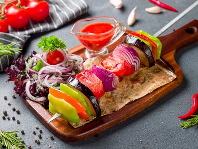 Овощи на мангале