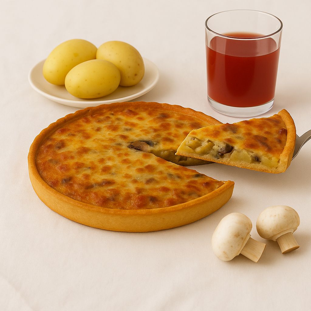 С картошечкой и грибочками, средний