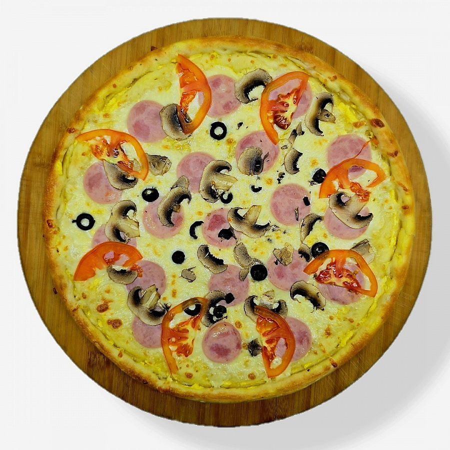 С ветчиной и грибами (Размер: 26 см)