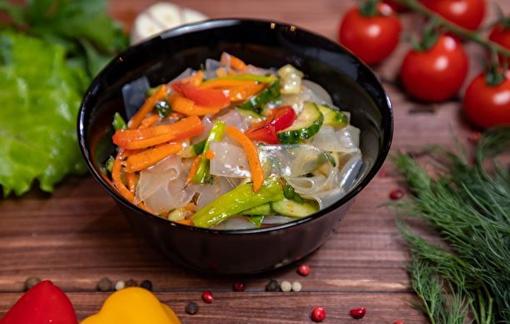 Чапче с овощами