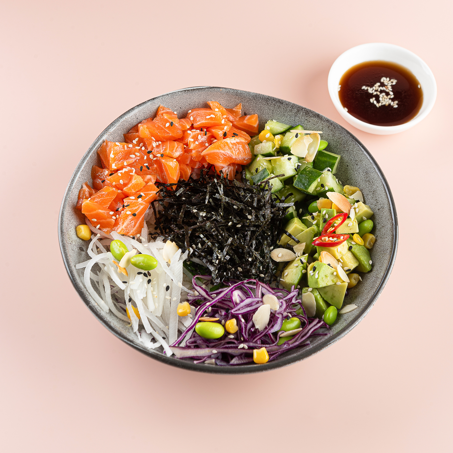 Поке с лососем