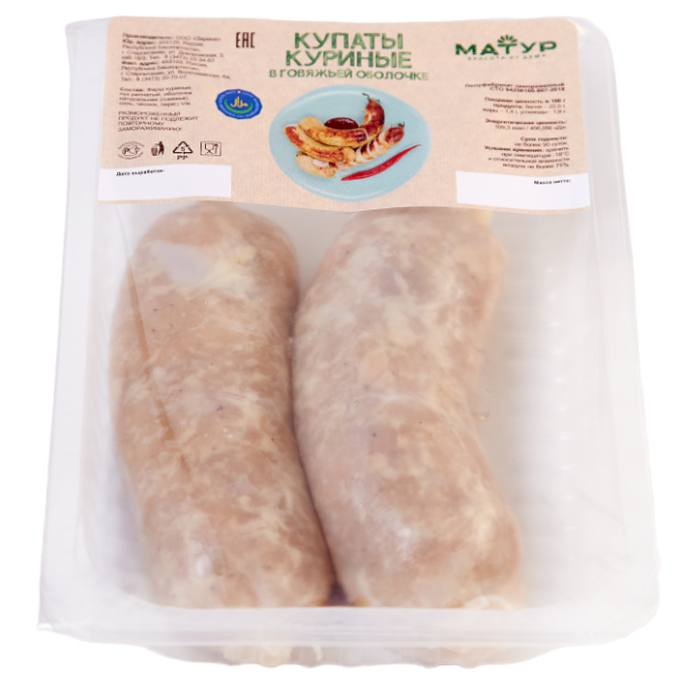 Купаты куриные п/ф в говяж обол з/м кон