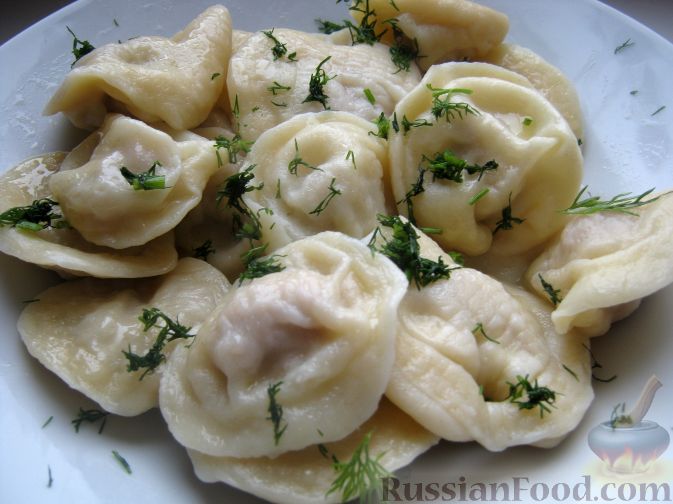 Пельмени с курицей ( отварные)
