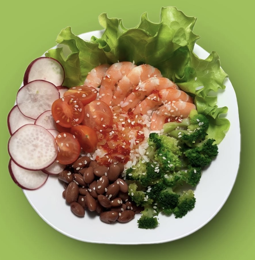 Поке с креветкой 