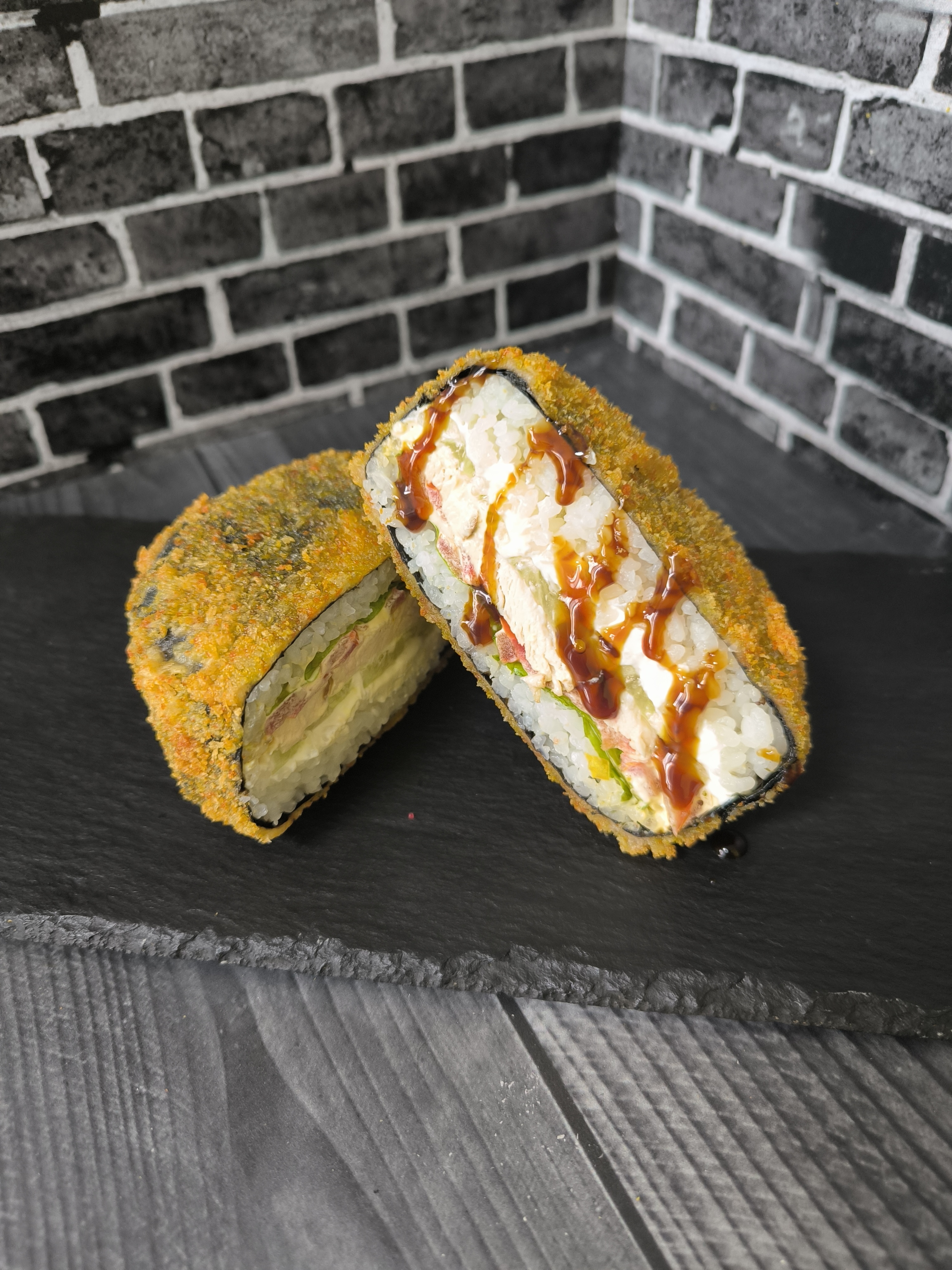 Суси-бургер с курицей 