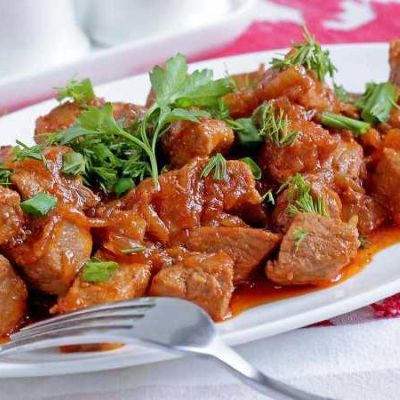 Поджарка из свинины