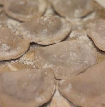 Шоколадные вареники с яблоком и корицей замороженные 0,5 кг