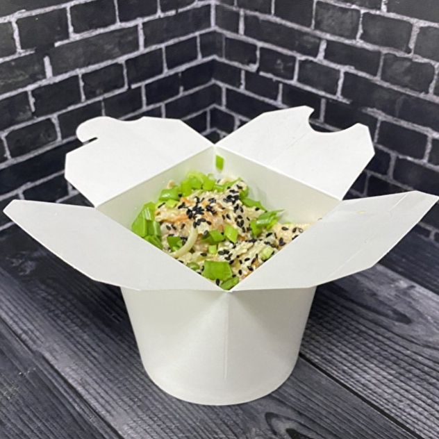 WOK сливочный с курицей и грибами