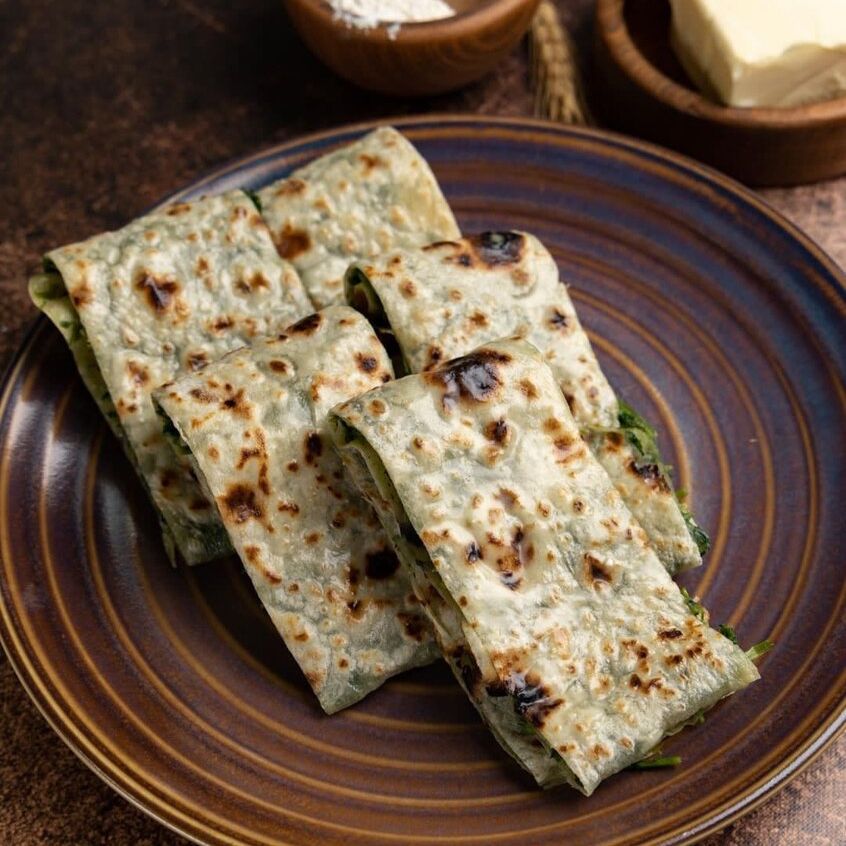 Чуду с мясом и зеленью