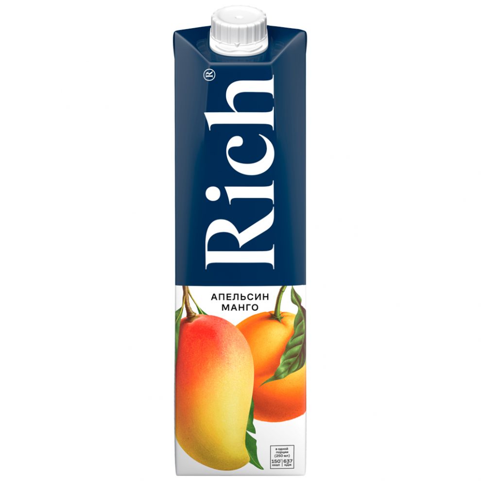 Сок Rich апельсин манго 1л